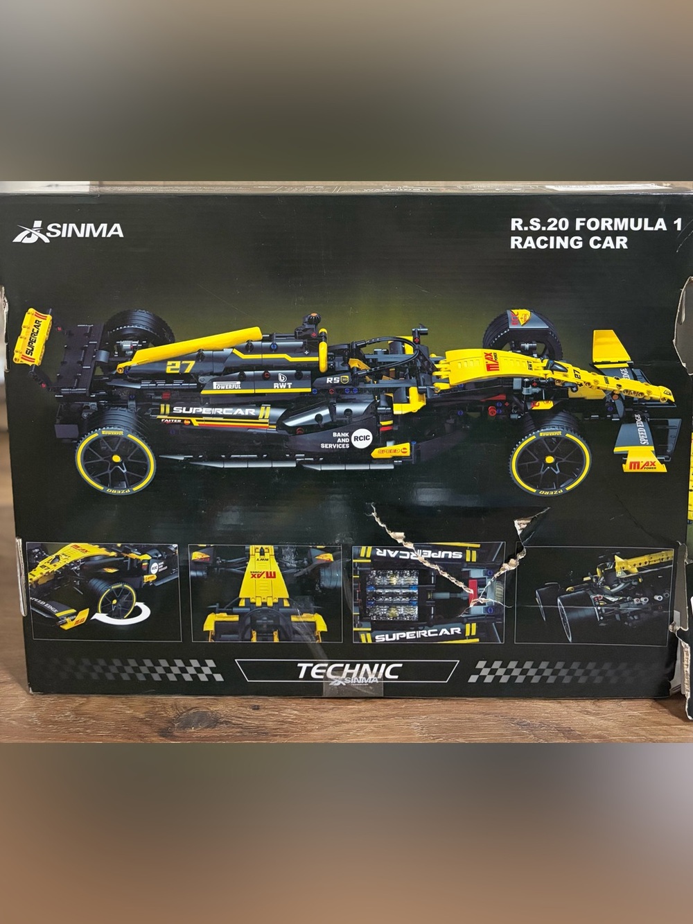 JSINMA Technic F1 R.S.20 Formula 1 Racing Car Model Building Kit (1:8 Scale)